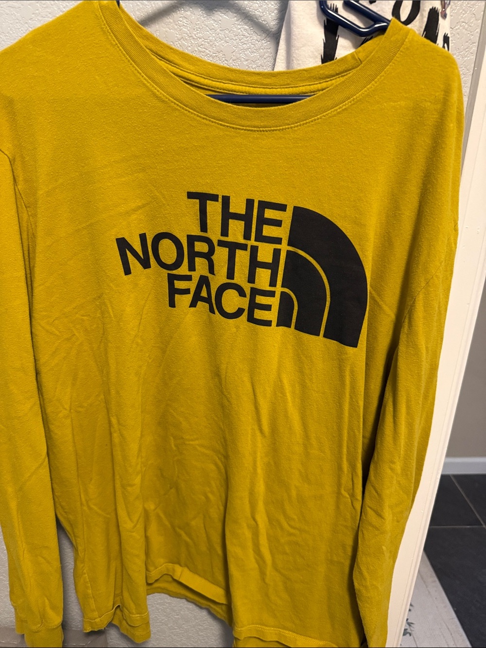 The North Face Mustard Yellow Long Sleeve Logo Shirt